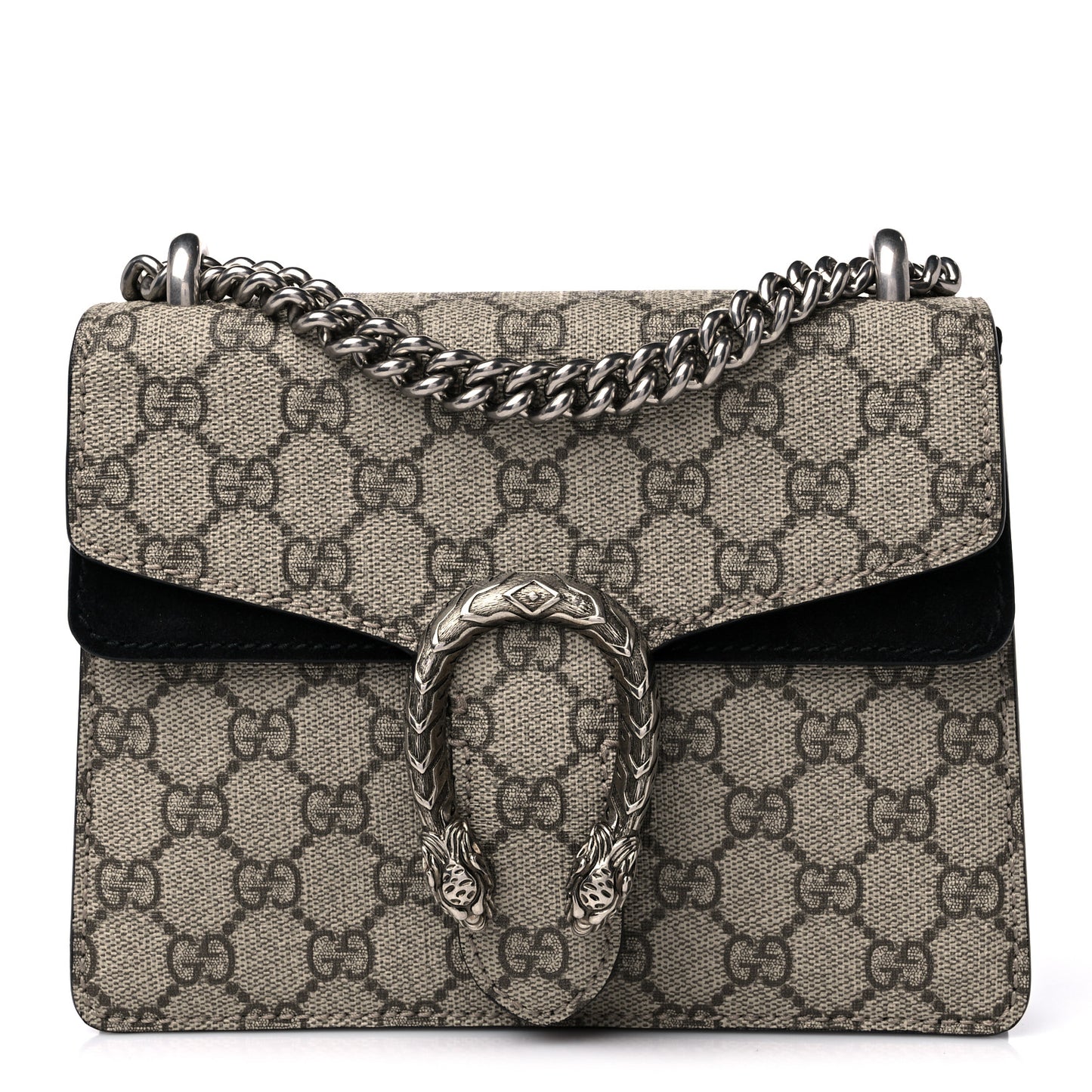 GG Supreme Monogram Mini Dionysus Shoulder Bag Black