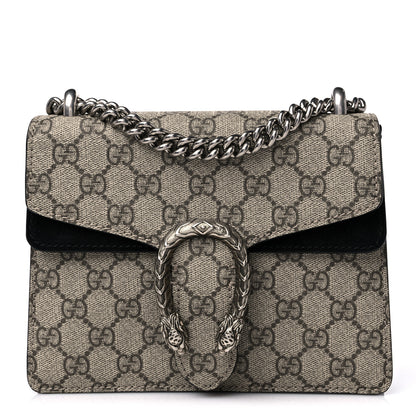 Gucci GG Supreme Monogram Mini Dionysus Shoulder Bag Black 1 of 11