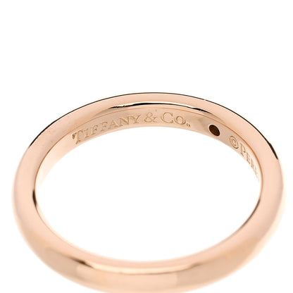 Tiffany 18K Rose Gold Diamond 3mm Elsa Peretti Band Ring 47 4.25 4 of 5