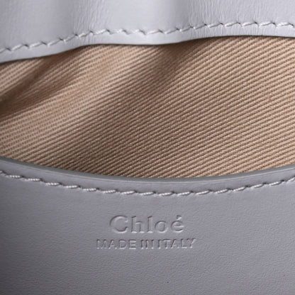 Chloe Calfskin Suede Small Braided Tess Bag Light Cloud 5 of 8