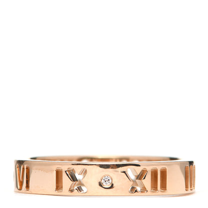 Tiffany 18K Rose Gold Diamond Atlas Pierced Ring 50 5.25 3 of 4