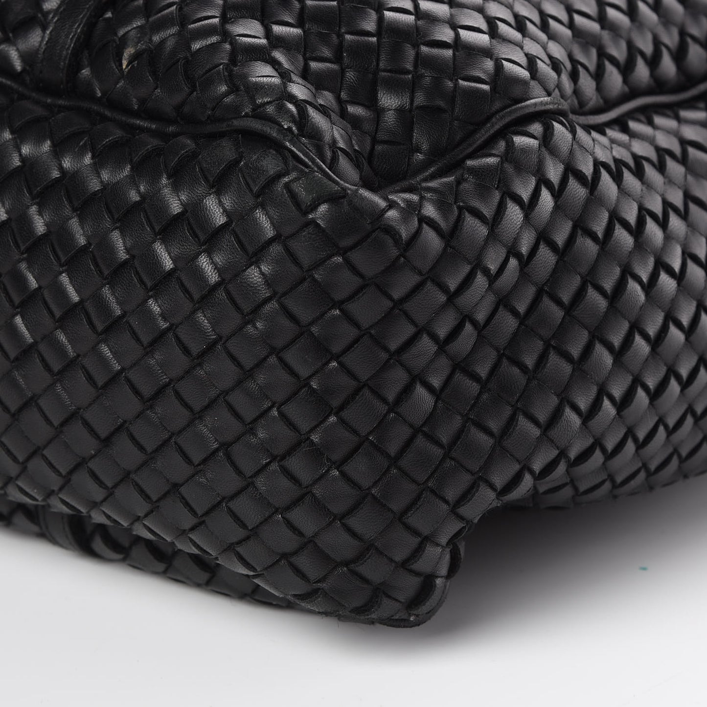 Wool Nappa Intrecciato Tote Black
