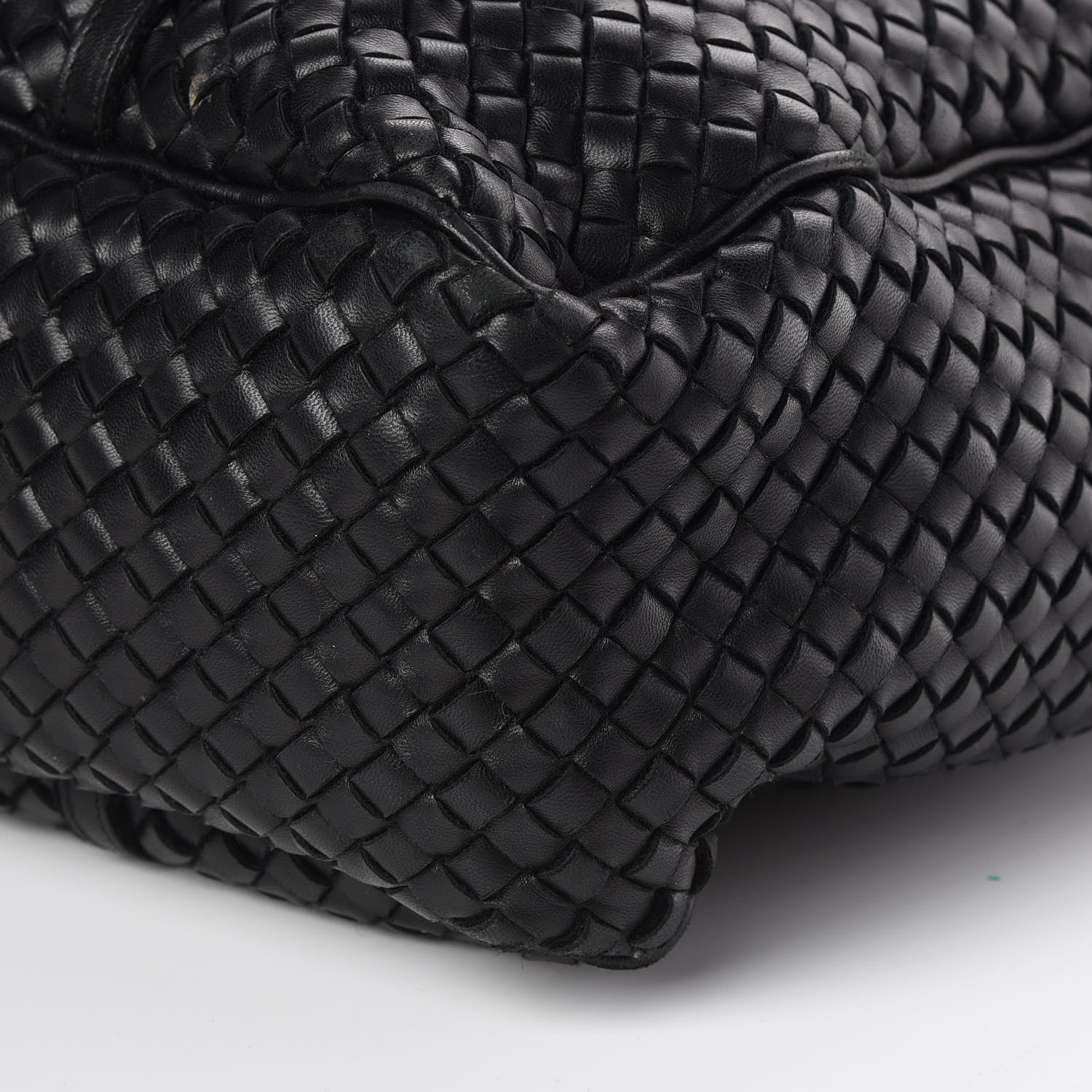 Bottega Veneta Wool Nappa Intrecciato Tote Black 9 of 13