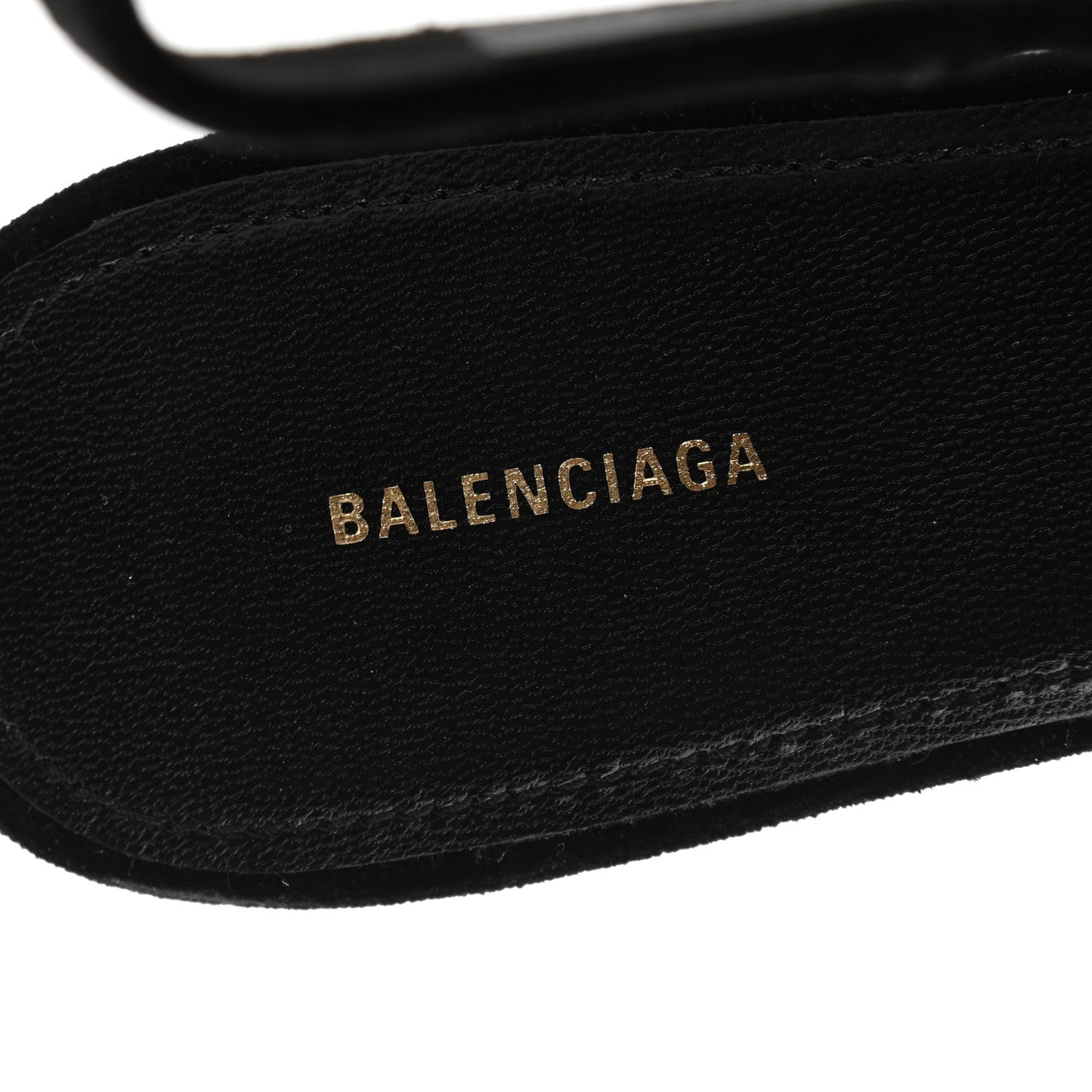 Balenciaga Velvet BB Knife Pointy Toe Slingback Flats 37.5 Black 7 of 8