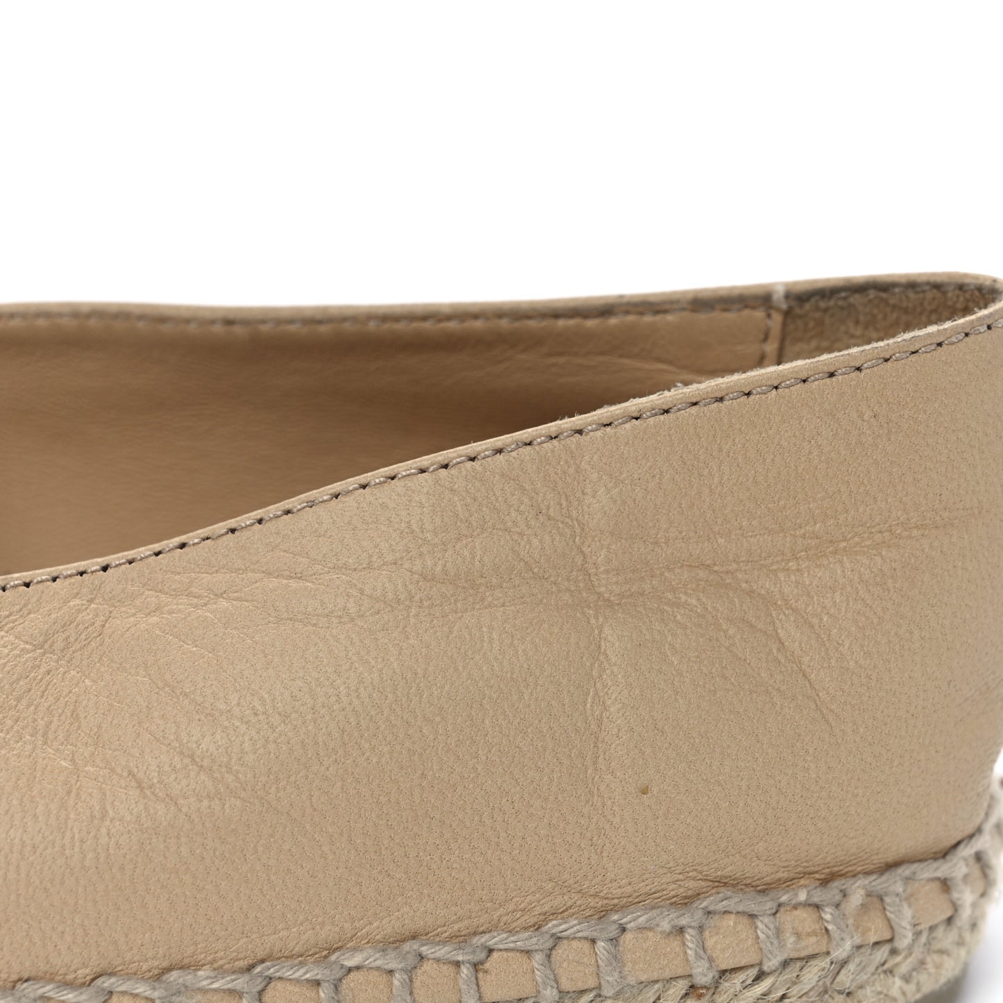 Lambskin CC Espadrilles 38 Beige Black