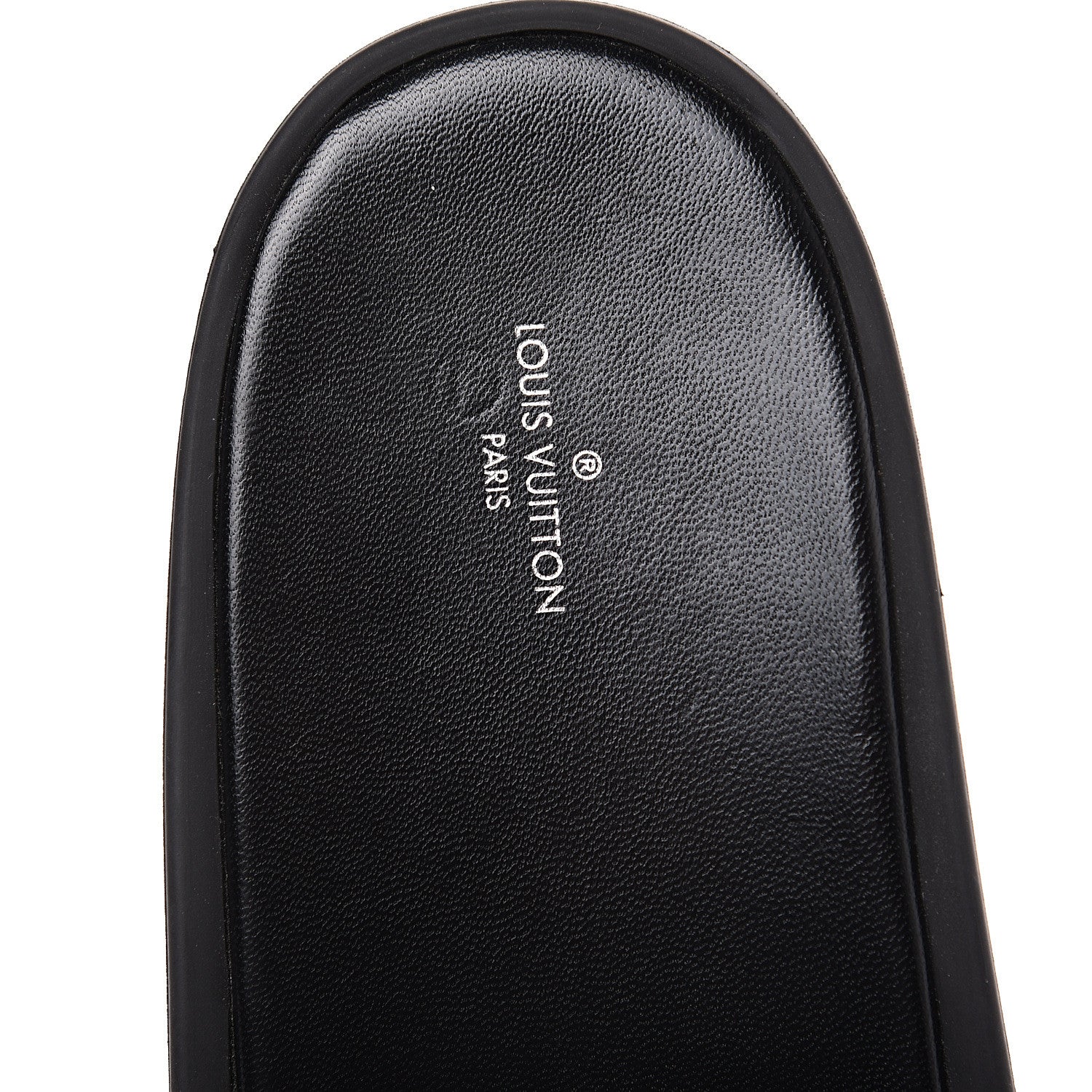 Louis Vuitton Patent Sunbath Flower Slide Sandals 37 Black 7 of 8