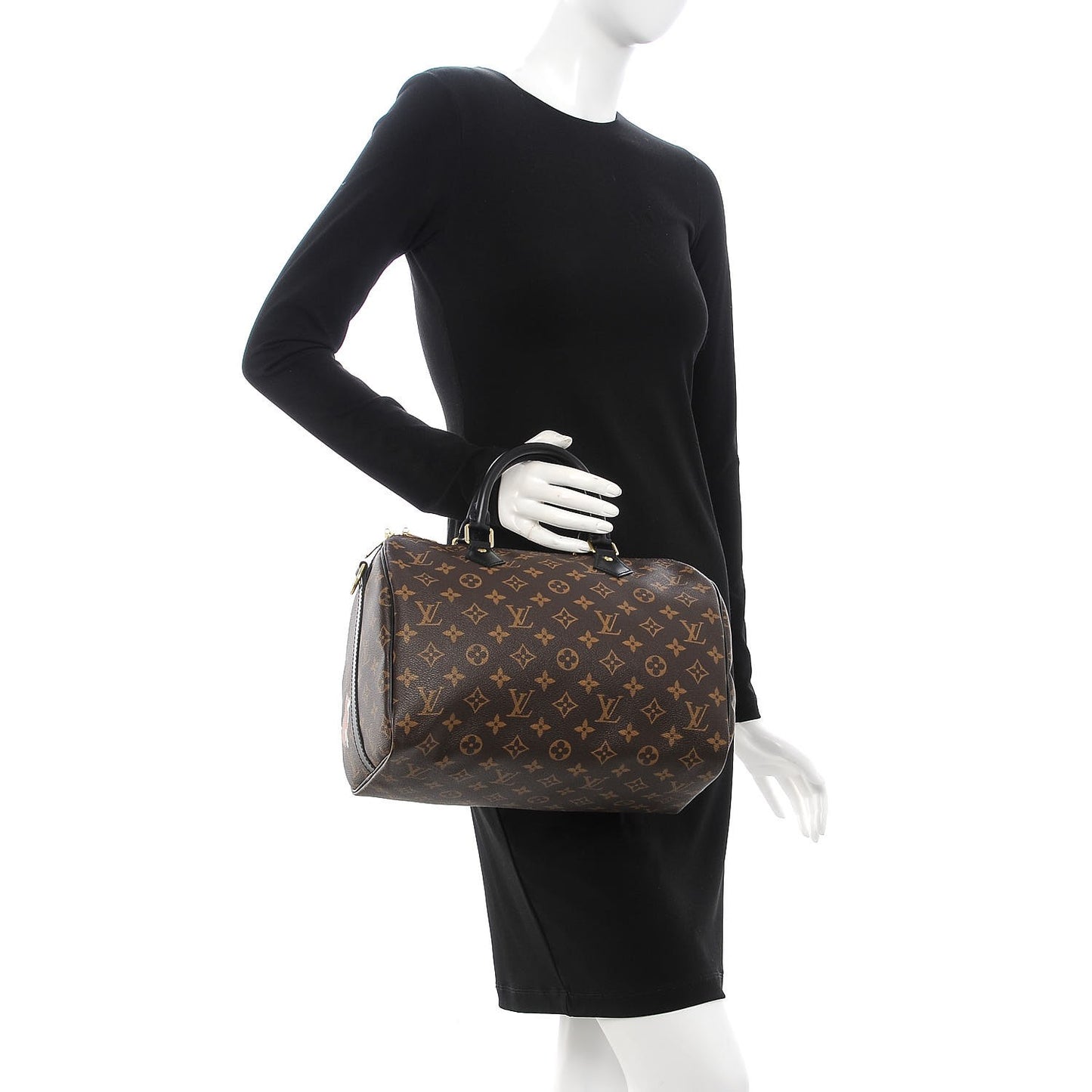 Monogram My World Tour Speedy Bandouliere 30 Black