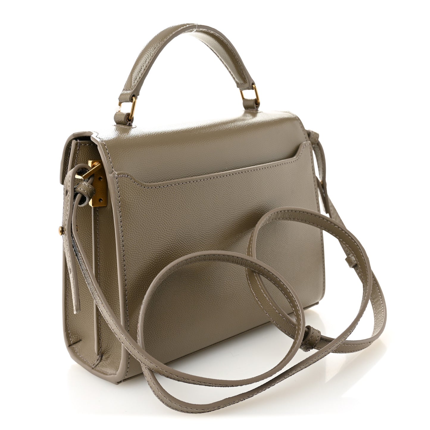 Grain de Poudre Mini Classic Monogram Cassandra Top Handle Greyish Brown