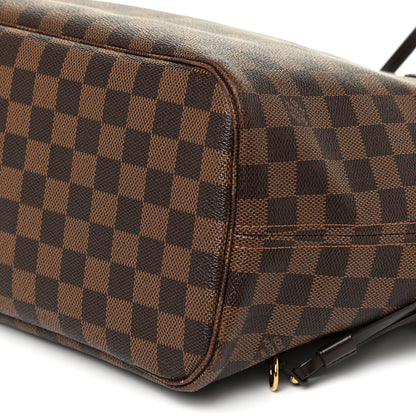 Louis Vuitton Damier Ebene Neo Neverfull MM Rose Ballerine 10 of 19