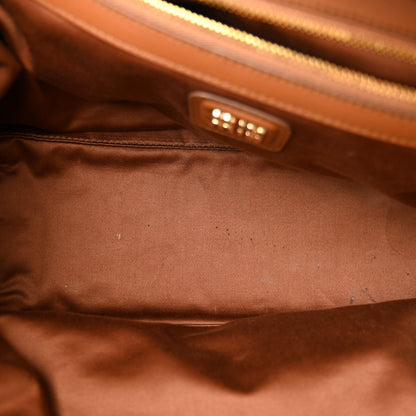 Miu Miu Soft Calf Softy Medium Beau Top Handle Bag Cognac 5 of 9