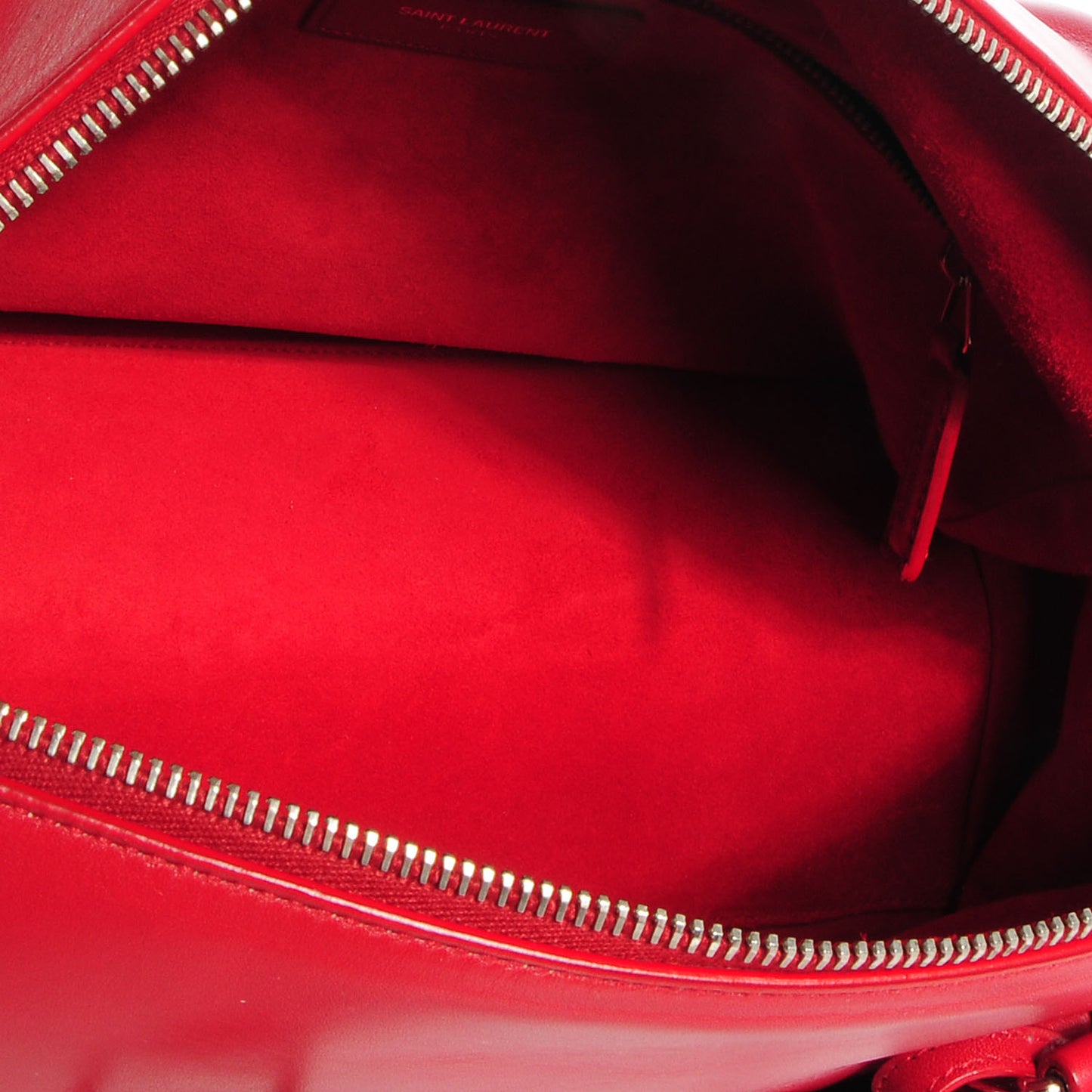 Leather Studded Classic Duffle 6 Red
