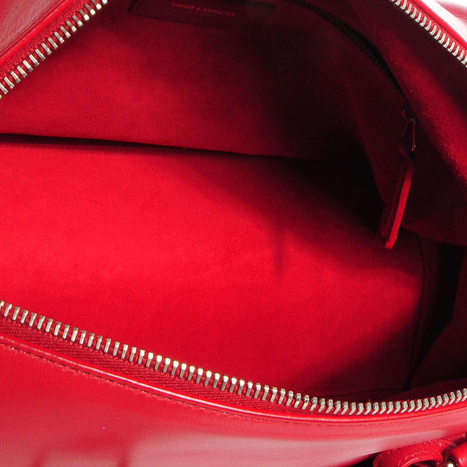 Saint Laurent Leather Studded Classic Duffle 6 Red 6 of 8