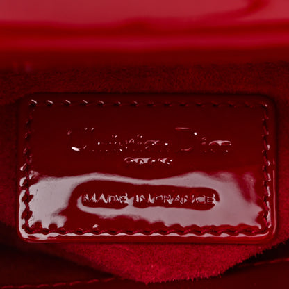 Christian Dior Patent Cannage Mini Lady Dior Red 6 of 10