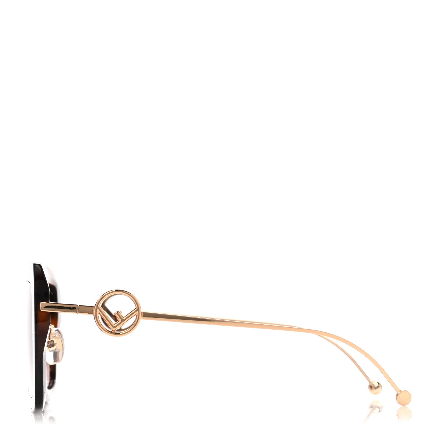 Fendi Acetate Metal F is Fendi FF Square Cat Eye Sunglasses FF 0424/F/S Havana 3 of 7