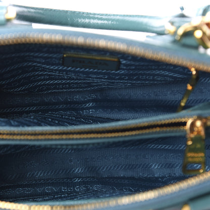Prada Saffiano Vernice Small Promenade Tote Turchese 6 of 16