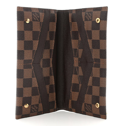 Louis Vuitton Damier Ebene Long Origami Wallet 5 of 11