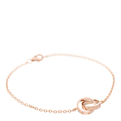 Cartier 18K Pink Gold Interlocking LOVE Bracelet 1 of 4