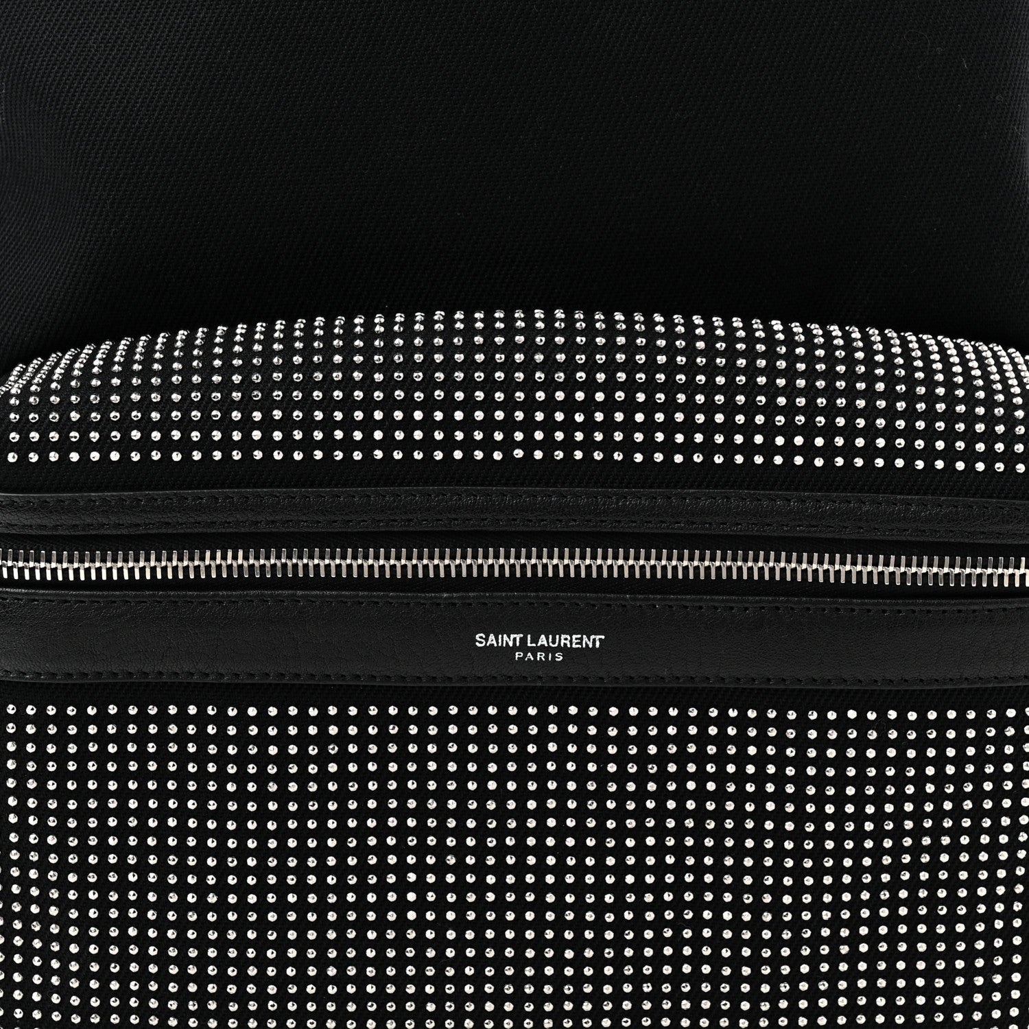 Saint Laurent Canvas City Studded Backpack Black 8 of 11