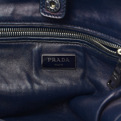 Prada Suede Scamosciato Twin Pocket Tote Oltremare 6 of 21