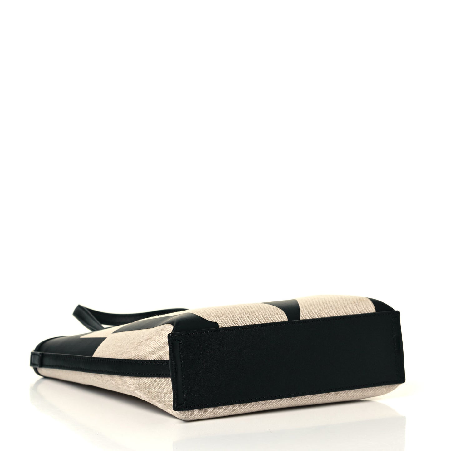 Canvas Glitch Logo Shopper Tote Black White