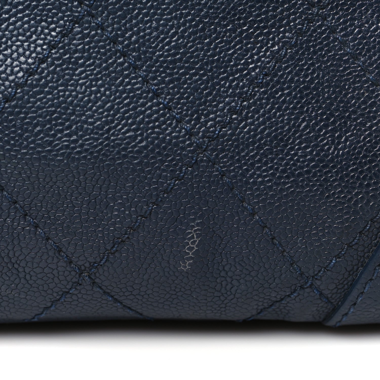 Chanel Distressed Caviar Outdoor Ligne Tote Navy 11 of 12