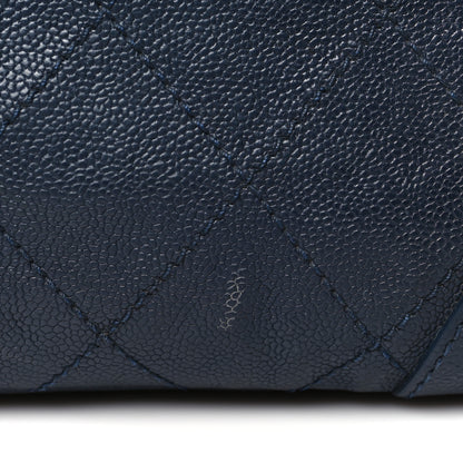Chanel Distressed Caviar Outdoor Ligne Tote Navy 11 of 12