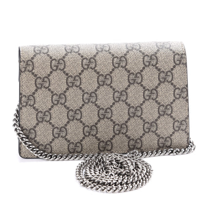 Gucci GG Supreme Monogram Super Mini Dionysus Shoulder Bag Taupe 3 of 12