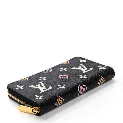 Louis Vuitton Monogram Giant Wild At Heart Zippy Wallet Black 3 of 4