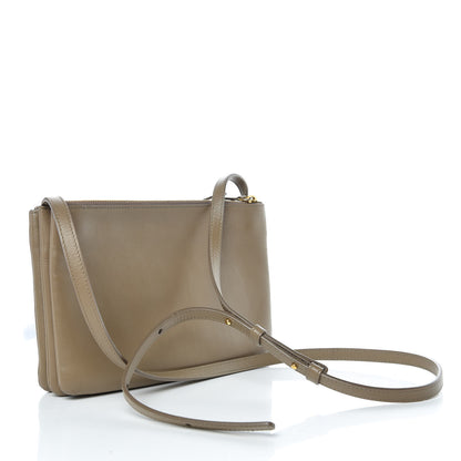 Celine Lambskin Small Trio Crossbody Bag Taupe 3 of 13