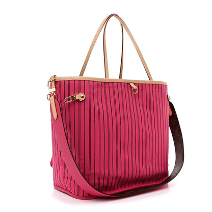 Louis Vuitton Monogram Inside Out Neverfull Bandouliere MM Rose Pondichery 5 of 17