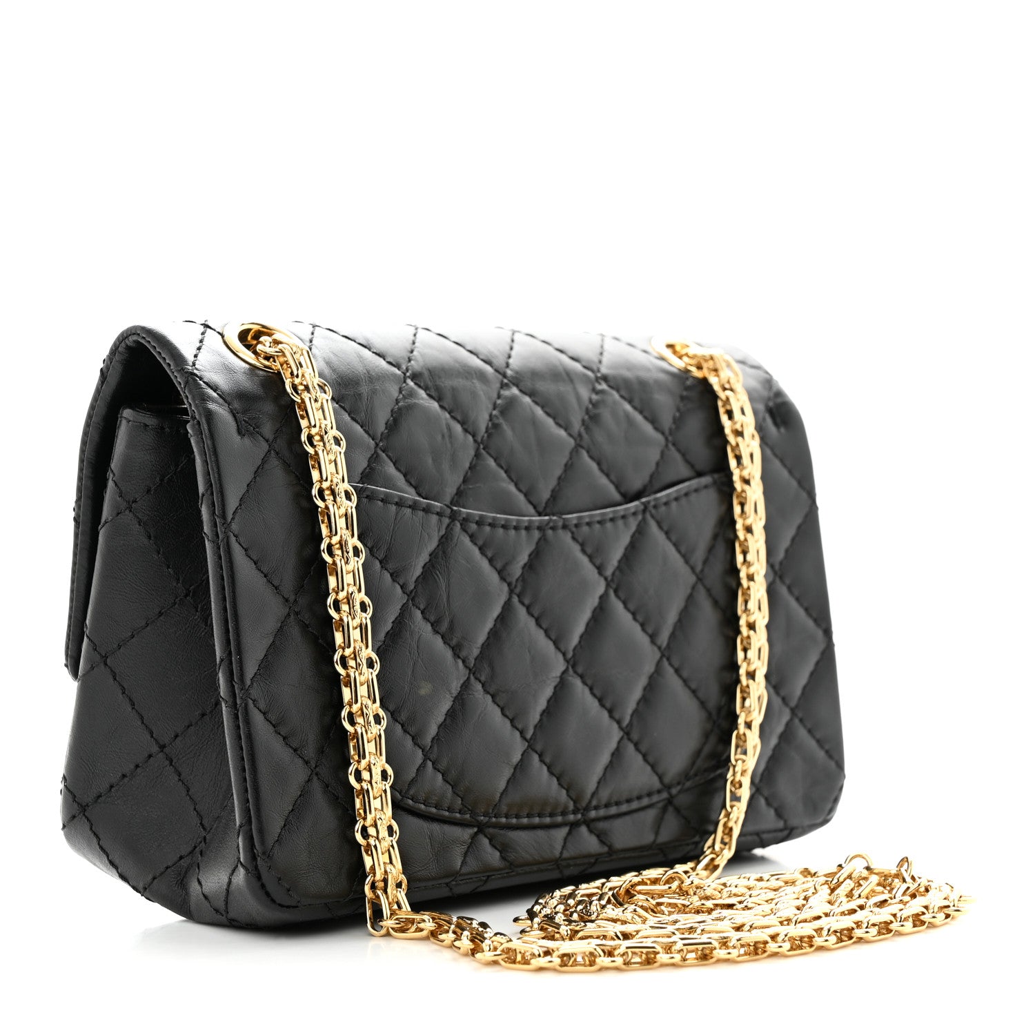 Chanel Aged Calfskin Quilted 2.55 Reissue Mini Flap Black 3 of 11