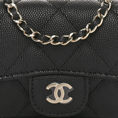 Chanel Caviar Quilted Mini Chain Belt Bag Black 9 of 12