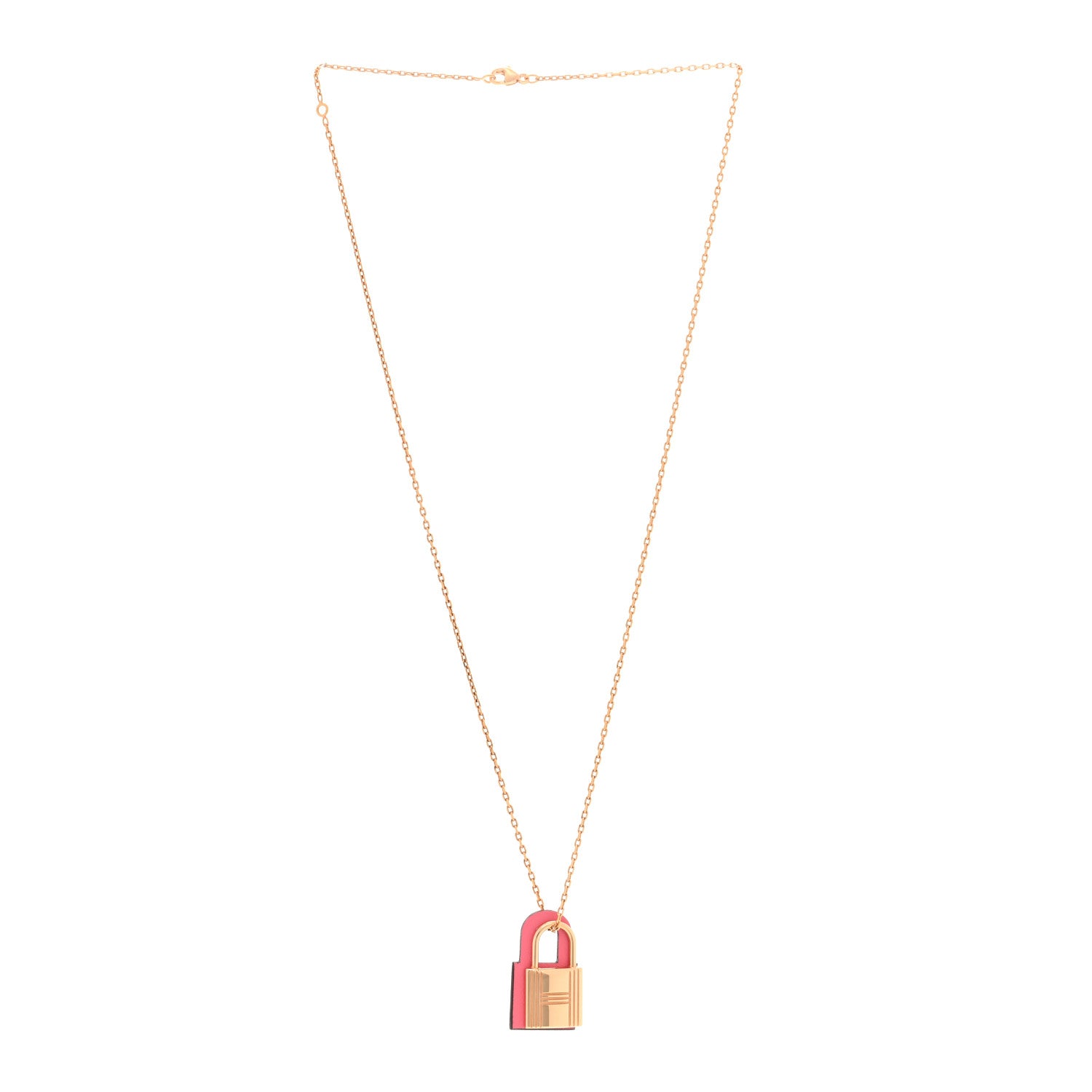 Hermes Swift O'Kelly Pendant Necklace Rose Confetti 2 of 5