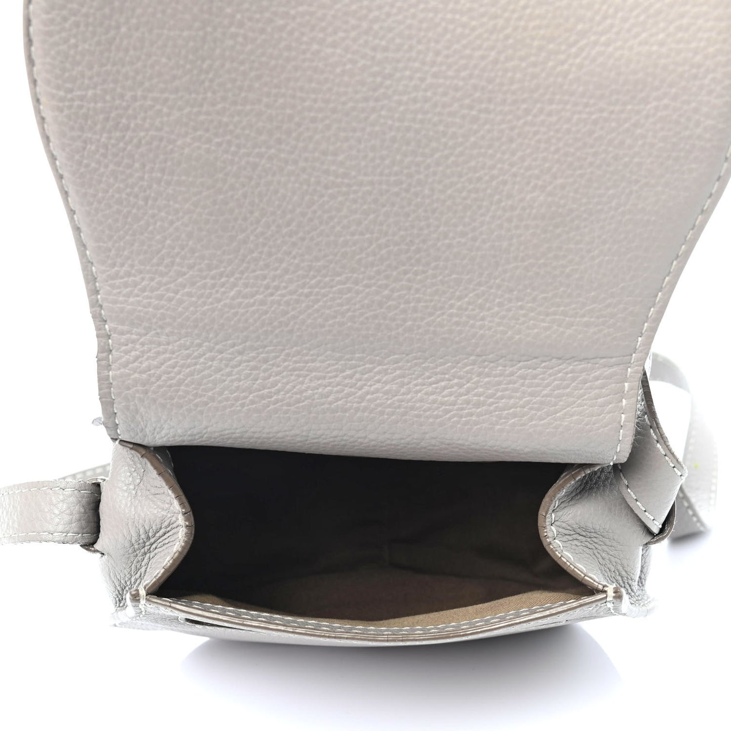 Calfskin Mini Marcie Round Crossbody Bag Cashmere Grey