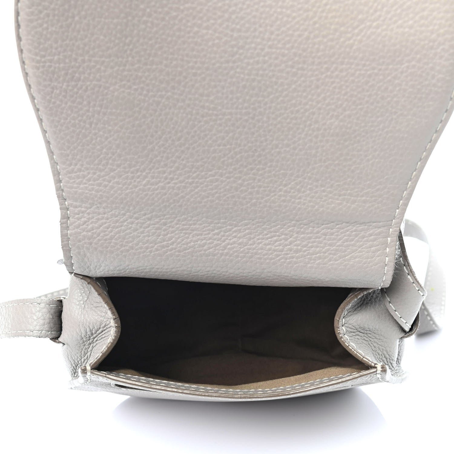 Chloe Calfskin Mini Marcie Round Crossbody Bag Cashmere Grey 4 of 4