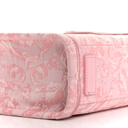 Versace Jacquard Barocco Extra Small Athena Tote Pink 8 of 11
