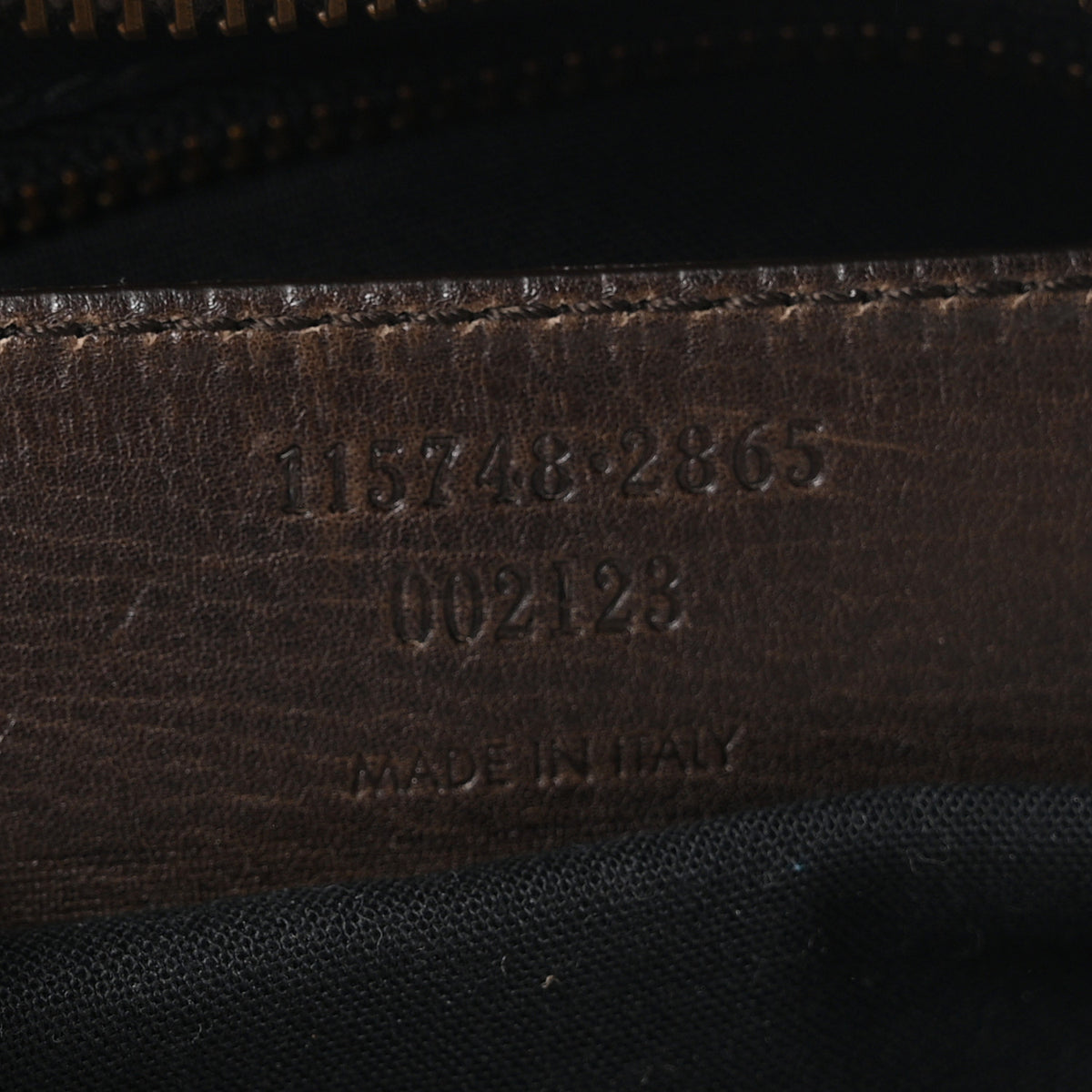 Agneau Canvas Striped Raye Classic Hardware City Brown Grey
