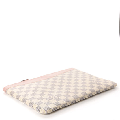 Louis Vuitton Damier Azur Daily Pouch Rose Poudre 4 of 7