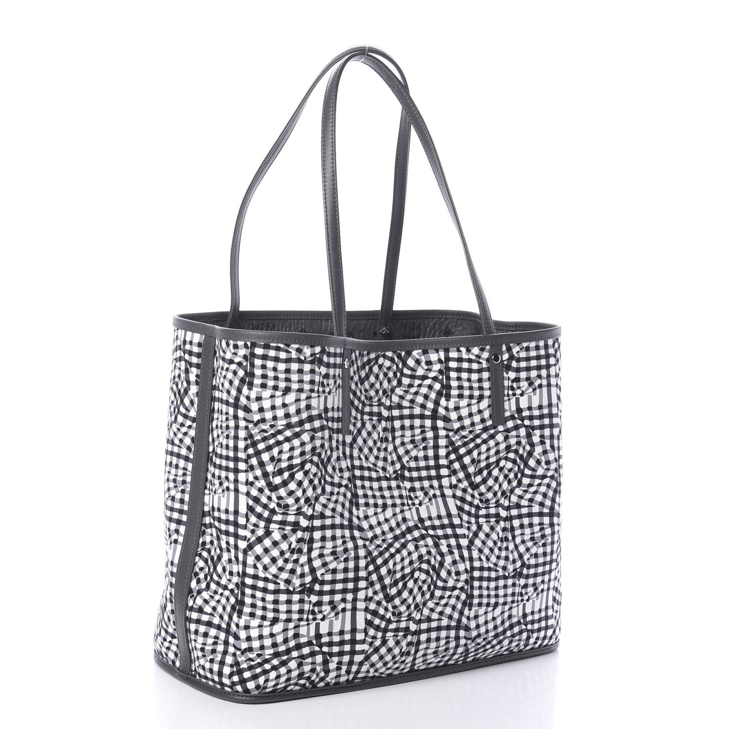 MCM Visetos Medium Reversible Shopper Tote Phantom Grey 4 of 13