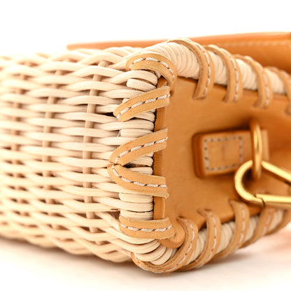 Jacquemus Raffia Calfskin Le Chiquito Osier Yellow 9 of 11
