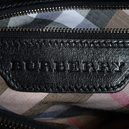 Burberry Canvas Bridle Calfskin Large Lynher Tote Black 7 of 11