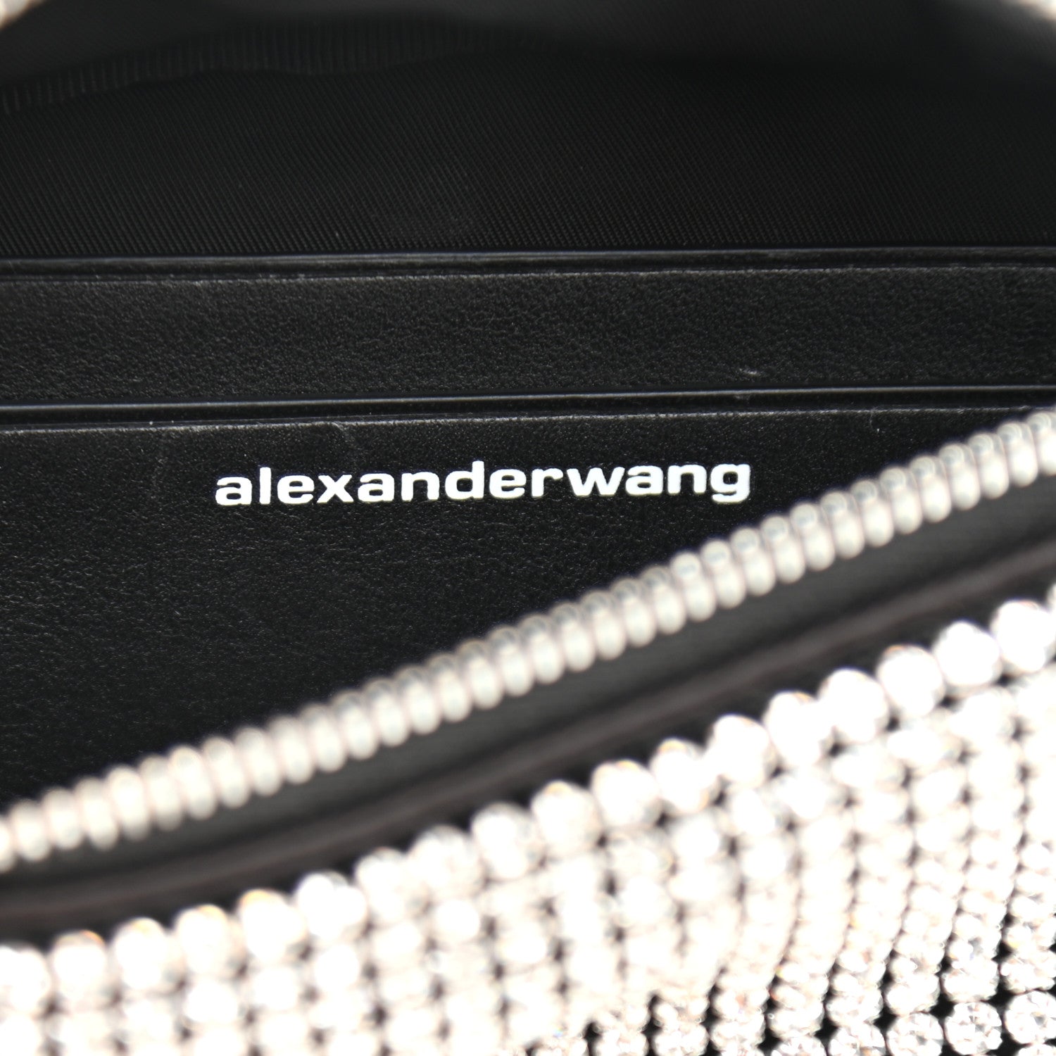 Alexander Wang Rhinestone Mesh Mini Attica Belt Bag Black 7 of 12