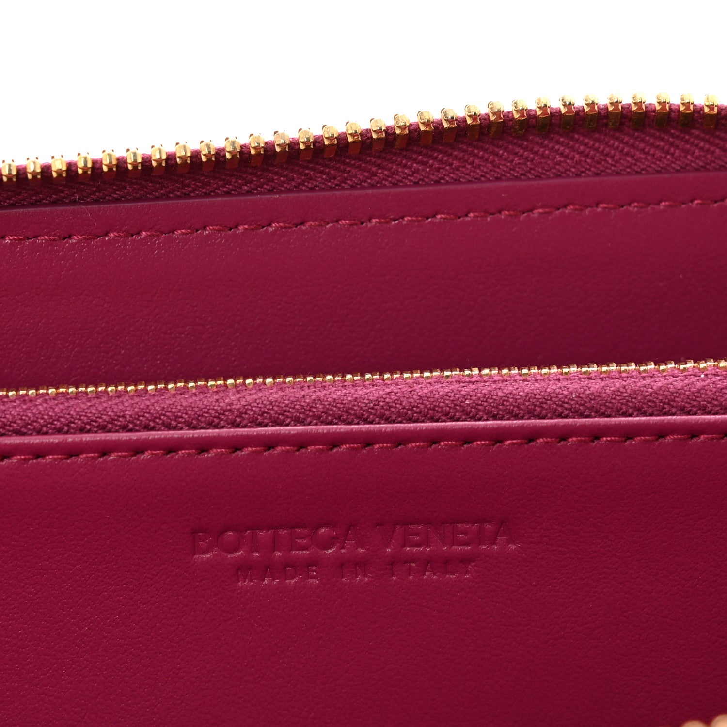 Bottega Veneta Nappa Intrecciato Zip Around Wallet Cinnabar 6 of 10