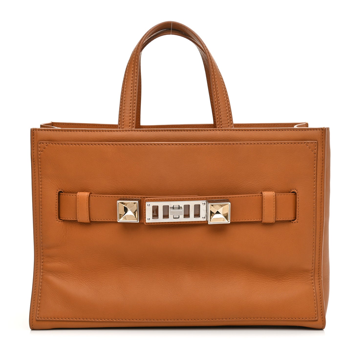 Calfskin Small PS11 Tote Caramel