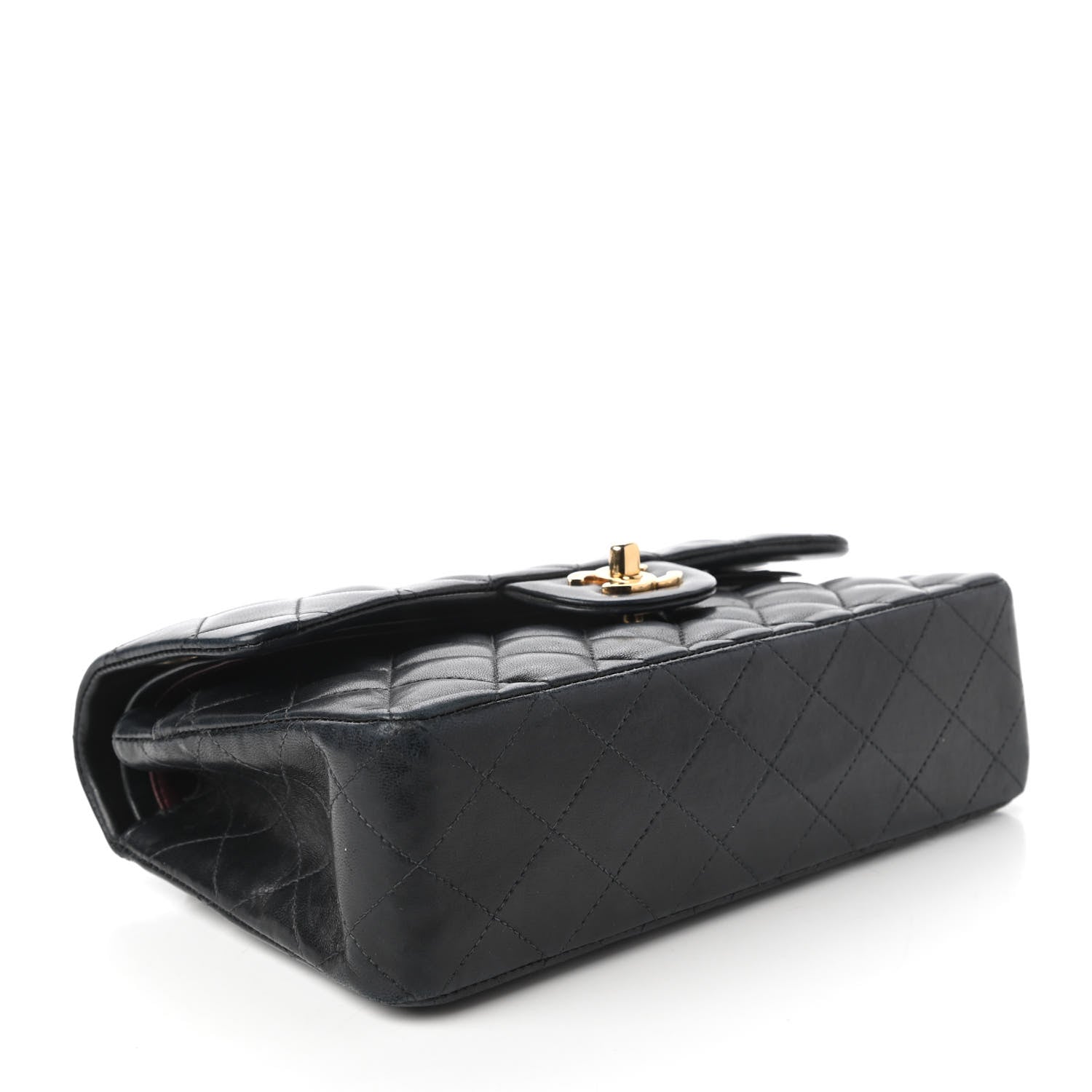 Chanel Lambskin Quilted Small Double Flap Navy 4 of 10
