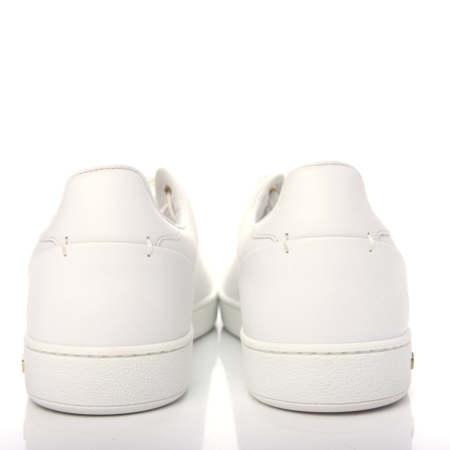 Louis Vuitton Calfskin Floral Frontrow Sneakers 39 White 7 of 11