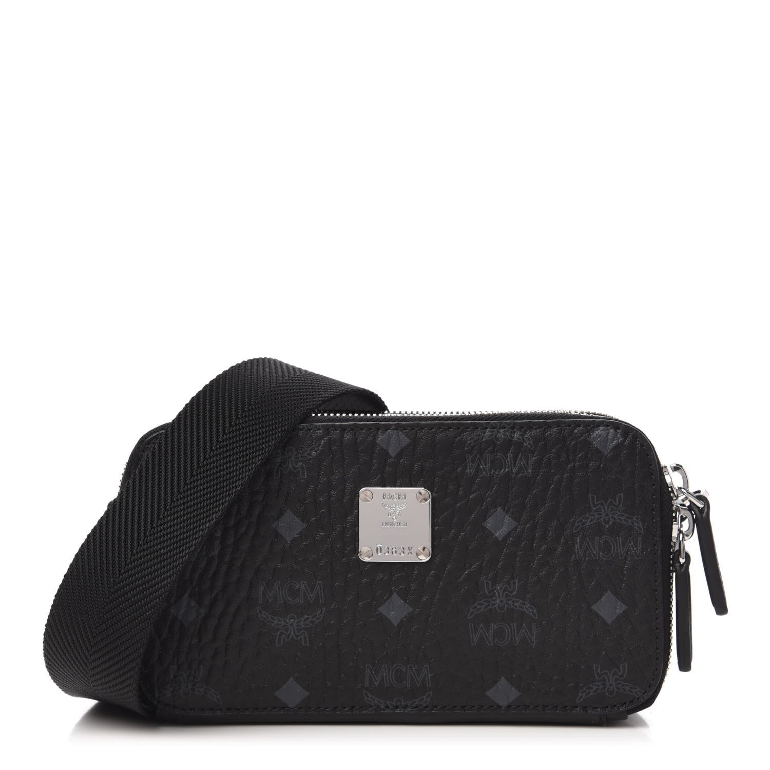 MCM Visetos Double Zip Camera Bag Black 1 of 9