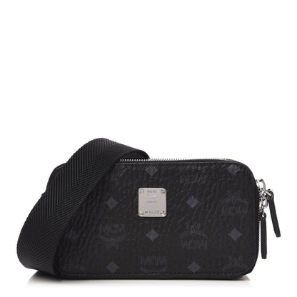 MCM Visetos Double Zip Camera Bag Black 1 of 9