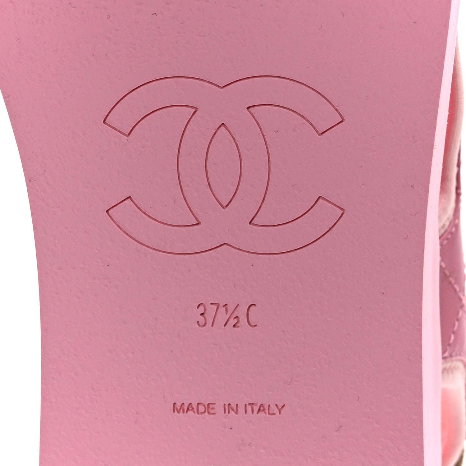 Chanel Goatskin Fabric Gladiator Sandals 37.5 Pink 8 of 8
