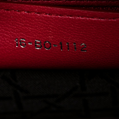 Christian Dior Lambskin Cannage Medium Lady Dior Red 17 of 25